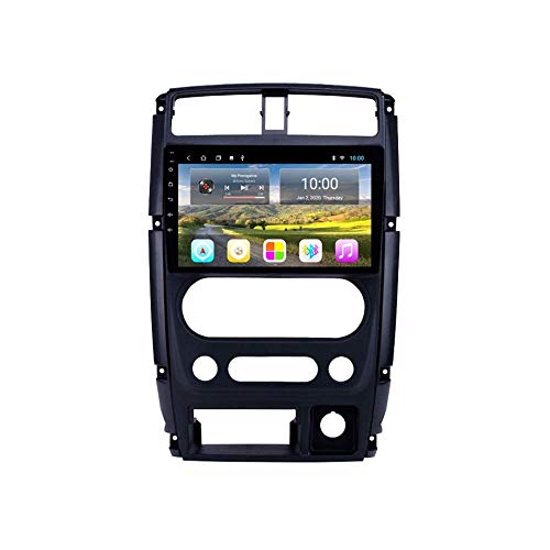 Reproductor MP5 estéreo con RADIO para coche de 9 pulgadas Android 8.1 compatible con navegación Suzuki JIMNY 2007-2012, pantalla táctil GPS 2.5D, BT, Wifi, enlace espejo, sintonizador de radio (R