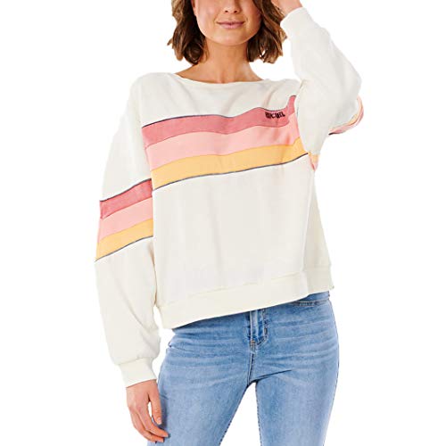 Rip Curl Golden State Crew - Sudadera para mujer, Mujer, hueso, medium