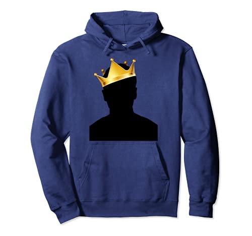 Royal Black King Magic With Golden Crown, Mysterious King Sudadera con Capucha