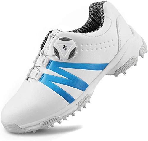 SACKDERTY Zapatillas de Golf Impermeables y Antideslizantes para Mujer, Entrenamiento de Campo de Golf SACKDERTYlace Giratorio automático, Tacos fijos de Golf Profesional Antideslizante, GOL