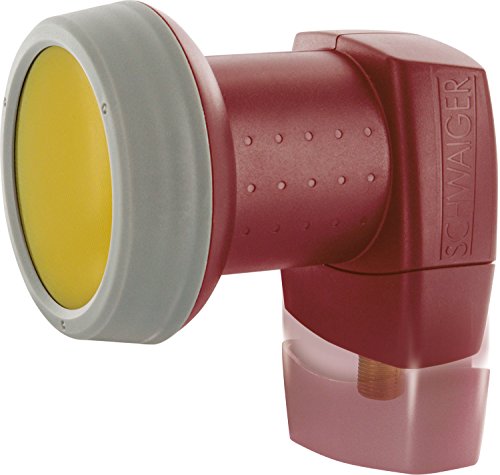 SCHWAIGER -326- LNB individual con protección solar | 1 participante | tapa de LNB extremadamente resistente al calor | multi-alimentación adecuada con protección climática y contactos dorados