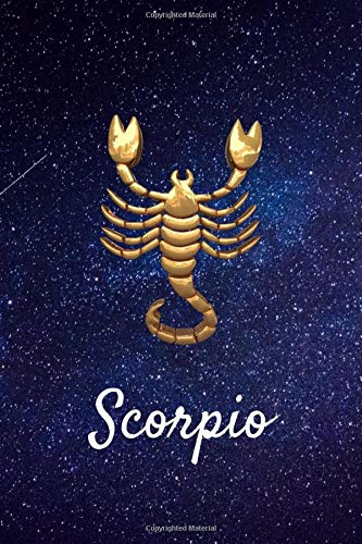 Scorpio: Celestial Astrology Horoscope Zodiac Sign Blank Lined Notebook/Journal (6” X 9”)