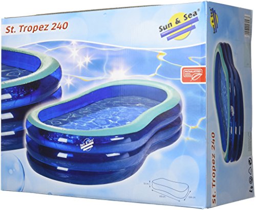 Simex Sport St. Tropez Piscina, Badebecken St'Tropez 240, Blau/Mint, 46256, Azul/Menta, 233 x 150 x 50 cm