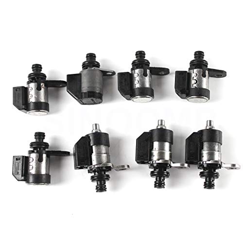 SINOCMP 8pcs 5EAT 31705-AA430 Kit de solenoide de transmisión de 5 velocidades para Subaru Exiga Impreza Legacy Outback Forester Tribeca, 3 meses de garantía