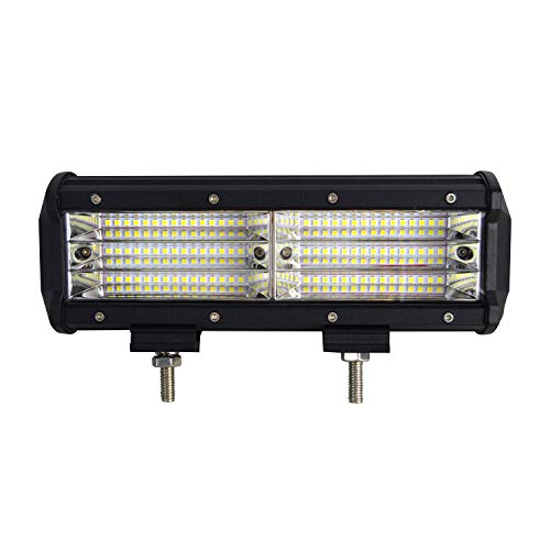 SKYWORLD Barra de luces LED, 9 pulgadas 23 cm 270W 9D Quad Row Flood Beam Barra de luces LED que conduce el trabajo luces de campo a través para ATV UTV SUV