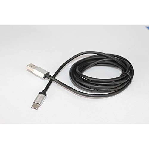 ssdn u2 C6mt 200 cm funda para cable de carga y sincronización USB-C, negro