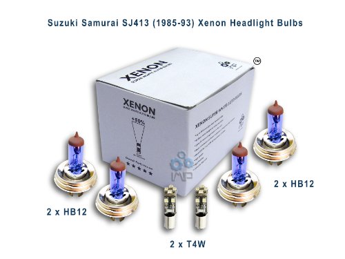 Suzuki Samurai SJ413 (1985-93) Xenon Headlight Bulbs HB12, HB12, T4W