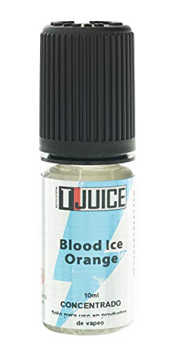 T Juice | Blood Ice Orange | Saborizante Concentrado 10ml para Cigarrillos Electrónicos de Vapeo | Sin Nicotina