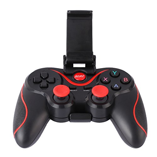 T3 Bluetooth Wireless juego controlador Gamepad Joystick para Android teléfono inteligente Smart TV (negro) [Video Game]