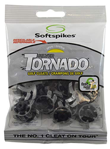 Tacos para Golf Softspikes Tornado Tour, Unisex, Tornado, Plata