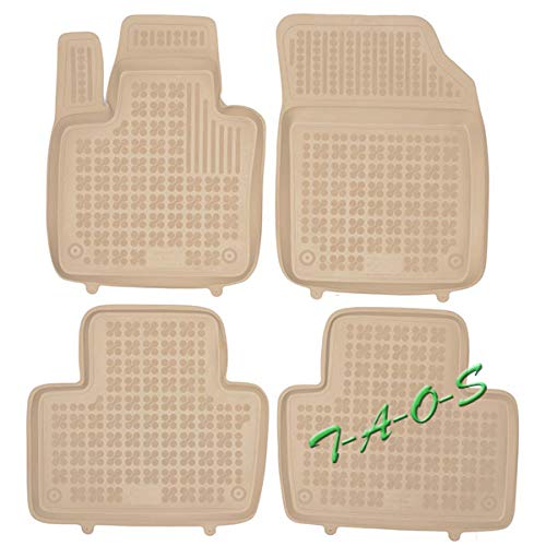 TAOS Alfombrillas a Medida en Goma Tipo cubeta Beige para XC90 II Desde 2015- (1190553401)