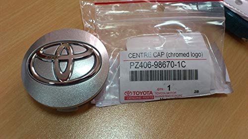 Tapa central de rueda de aleación original Toyota Auris PZ406-98670-1C