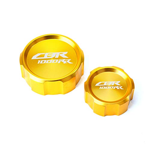 Tapas de depósito de líquido de freno para motocicleta Hon-da CBR1000RR CBR 1000RR CBR1000 RR RR 2015 2004-2017 (color: dorado)