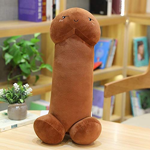 T&C Pene de Peluche Kawaii, muñeco Divertido Suave Perfecto para Regalos (Oscuro, 30cm)