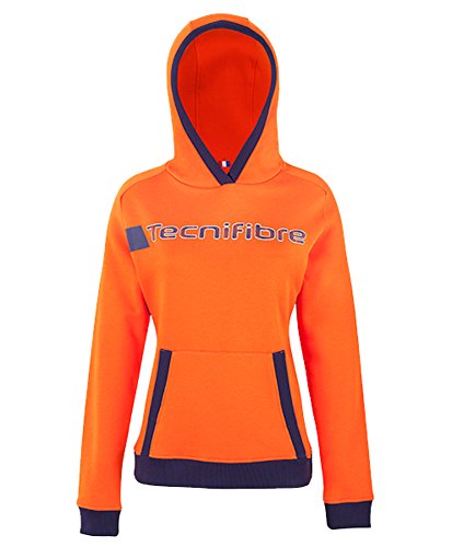 Tecnifibre Fleece Hoodie - Sudadera (talla M), color naranja