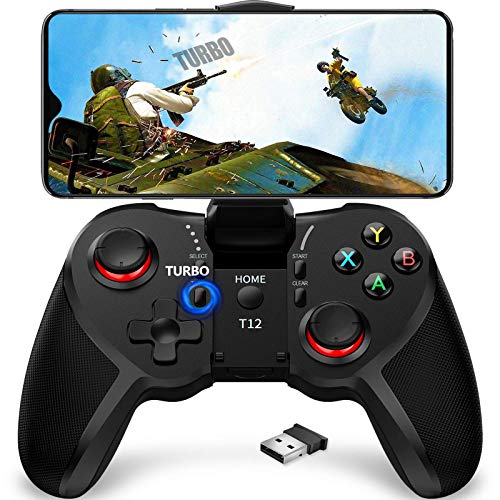 TERIOS Mobile Game Controller para Android, PC Mando, Gaming Remote para Smartphones, PS3, Windows, Instant Play y Función Turbo