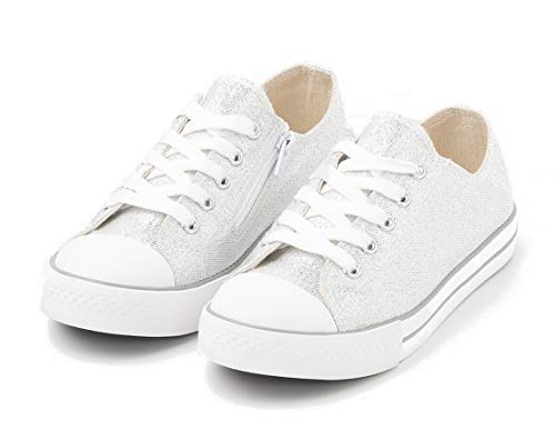 TEX - Zapatillas De Lona para Niña, Plata, 39 EU