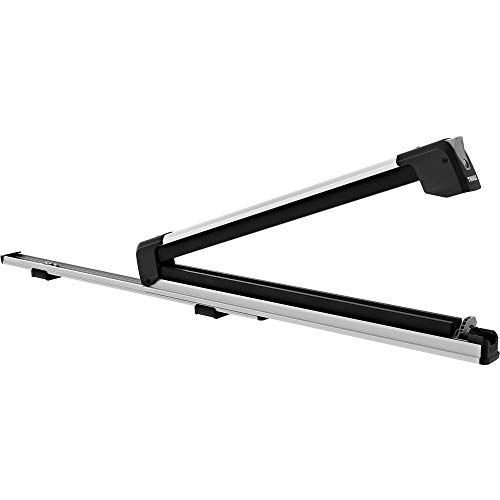 Thule SnowPack Extender, Soporte aerodinámico y desplegable para cargar y descargar cómodamente los esquís y las tablas de snowboard.