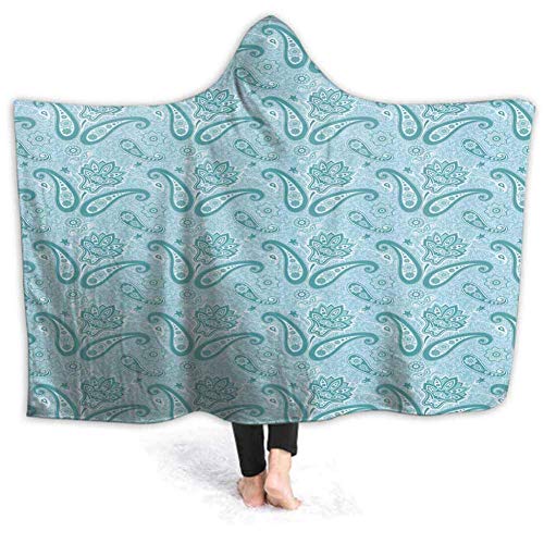 Timdle Prunushome Manta portátil Luna Sagrada y Sol Cómodo Soft Fleece Mink Micro Plush Wrap Throw Manta Manta para Mujeres y Hombres 50W por 40H Pulgadas (con Capucha)