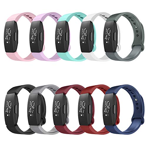 TiMOVO Pulsera Compatible con Fitbit Inspire/Inspire HR, Pulsera de Silicona, Correa de Reloj Deportivo, Banda de Reloj de Silicona - Multicolor