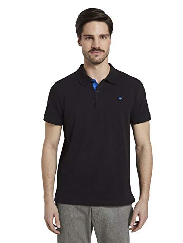 Tom Tailor Basic Polo_1016502, 29999/Negro, L para Hombre