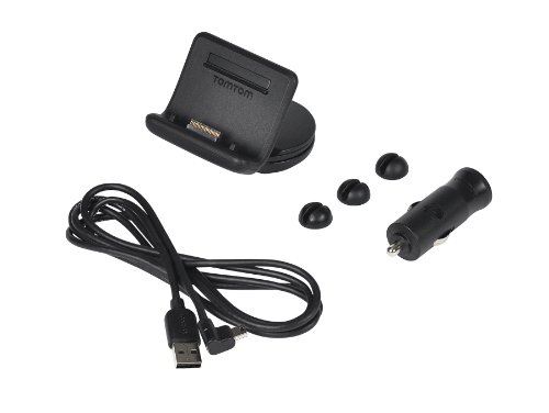 TomTom 9UCB.001.08 - Soporte para GPS (Incluye cargador de coche), negro