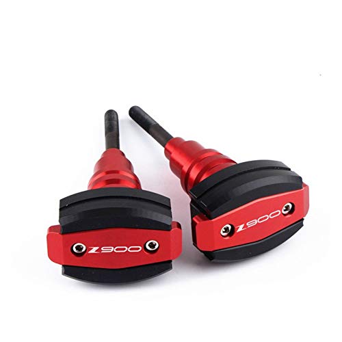 Topes Anticaida Moto para Kawasaki Z900 2017-2020 Control Deslizante Anti-caída De Protección para La Marco De La Motocicleta (Color : Red)