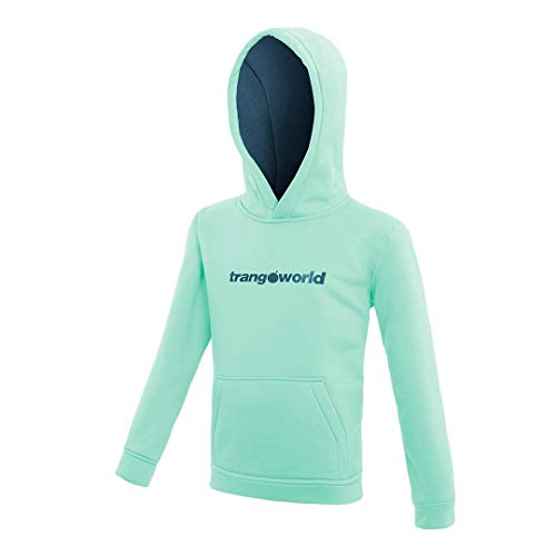 Trangoworld Kura Sudadera, Unisex niños, Verde Claro/Marino, 12