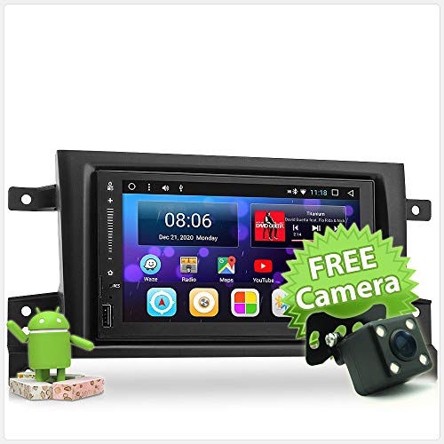 tunez 7 Pulgadas en el Tablero Doble DIN Android Coche GPS MP3 MP4 USB Sat Nav Player Pantalla táctil Radio Estéreo para Suzuki Grand Vitara (3ra generación) Año 2005-2016