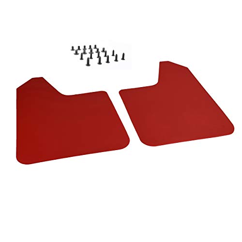 UGHen Fango de los Mudflaps Flaps Guardabarros Guardabarros en Forma for el Subaru Justy Legado B4 Touring Carro Libertad GT RX Impreza WRX STI GX LX XV (Color : 2pcs Set Red)