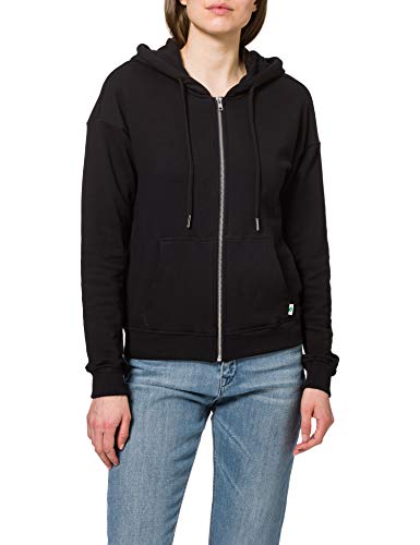 Urban Classics Ladies Organic Terry Zip Hoody Suter crdigan, Negro, M para Mujer