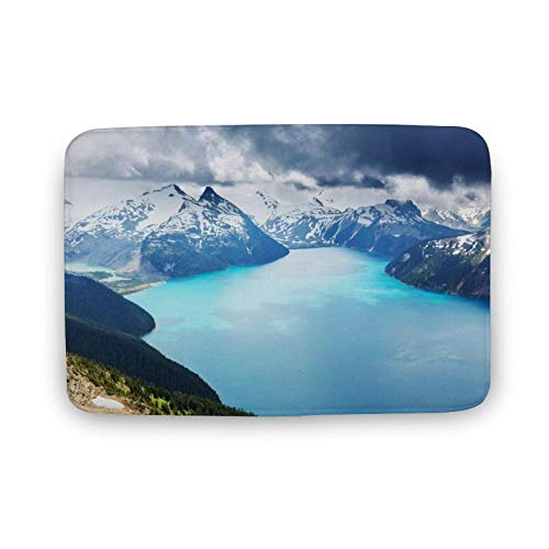 Viowr22iso Alfombra de baño antideslizante absorbente Garibaldi Lake Whistler Canadá Nature Cómodas alfombrillas de baño ultra suaves lavables 50 x 80 cm