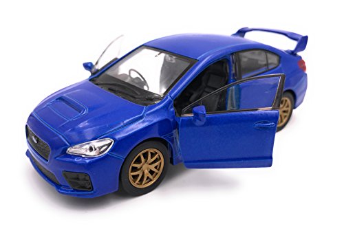 Welly Producto de Licencia de automóvil Modelo Subaru WRX STI 1: 34-1: 39 Azul