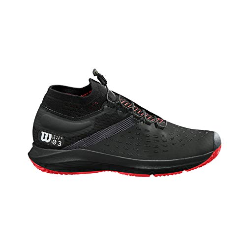 Wilson Kaos 3.0 SFT Clay, Zapatilla de Tenis para Tierra Batida, tenistas de Cualquier Nivel Hombre, Negro, 48 EU