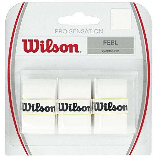 Wilson Pro Overgrip Sensation Overgrips Raqueta-Unisex, Blanco, NS