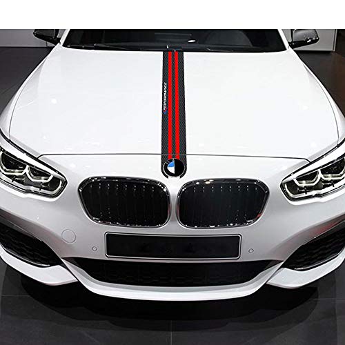 ZYHZJC Etiqueta engomada del capó del Coche M Performance Engine Cover Bonnet Vinyl Decal para BMW E46 E60 E90 F20 F30 F32 F10 G30 F15 F16