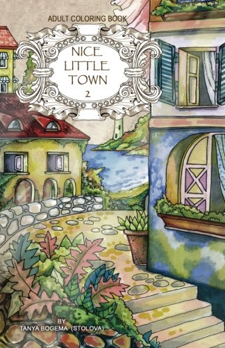 Adult coloring book: Nice Little Town: Volume 2