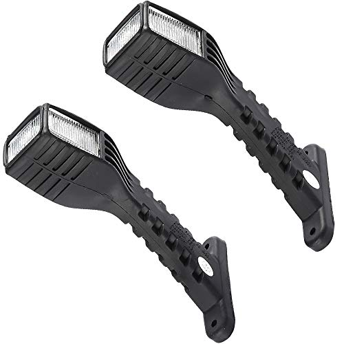 AOHEWEI Luces De Posición Laterales LED Luces De Galibo Marcador Lámpara Indicadora Trasero 10~30V Para Remolque Camioneta Caravana Camión (negro)