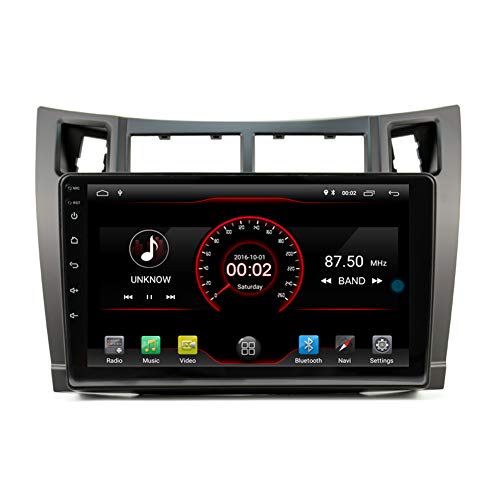 Autosion Android 10 Car Stereo GPS Navigator Radio Head Unidad para Toyota Vios Yaris 2005-2011 Soporte Espejo Enlace / Control del Volante/Bluetooth/USB/Wifi/DAB/AUX/Carplay