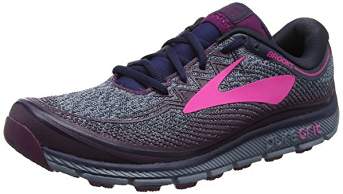 Brooks PureGrit 6, Zapatillas de Running para Asfalto Mujer, Multicolor (Navy/Plum/Pink 1b418), 36.5 EU