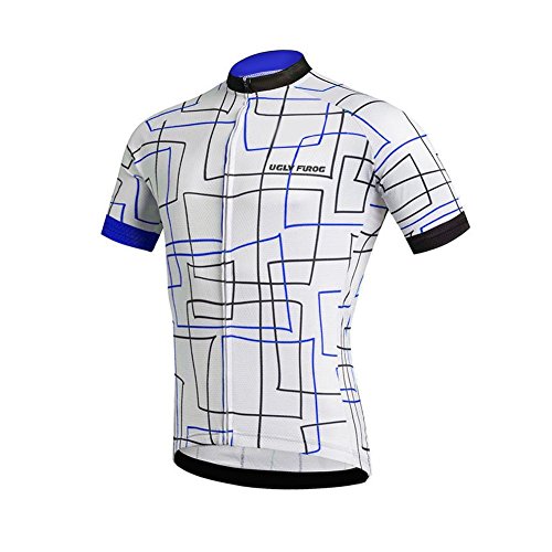 BurningBikewear Uglyfrog Maillot Ciclismo Hombre Verano Moda Manga Corta Ropa MTB Jersey Bicicleta Tops Cómodo Transpirable Secado Rápido DXMZ12