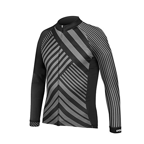 BurningBikewear Uglyfrog Nuevo Chaqueta de Ciclismo Manga Larga Maillots Bicicleta Térmico Largas De La Manga Tops ZRMX01