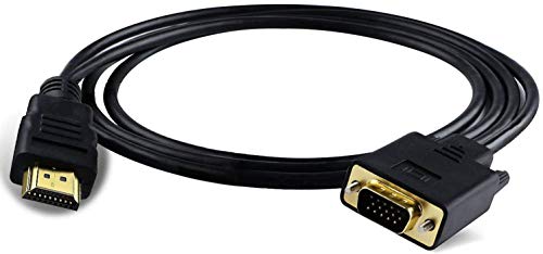 Cable adaptador HDMI a VGA VGA Adaptador VGA a HDMI Monitor D-SUB a HDMI Adaptador de 15 pines a HDMI macho a VGA macho Cable Transmisor de transmisión unidireccional para PC