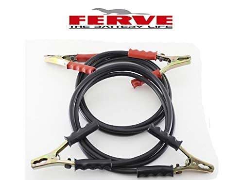 Cables Pinzas DE Arranque Cobre con Pinzas FERVE 3 Metros 1600AMP SECCIÓN 25mm Moto Turismo Coche 4x4 SUV Furgoneta