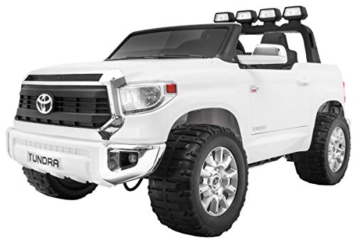 Coche Electrico para Niños Auto Alimentado con Batería Vehículo Eléctrico Control Remoto - Toyota Tundra XXL - Blanco