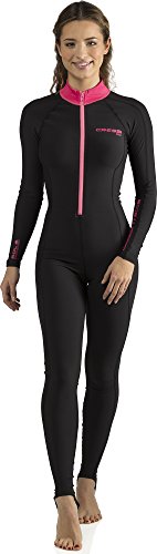 Cressi Skin 1mm Traje de Neopreno de una Pieza, Women's, Black/Pink, 3/M