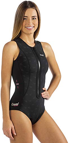 Cressi Termico - Traje de baño para mujer, color negro / rosa, L