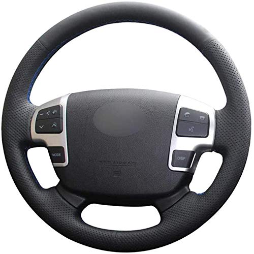 Cubierta del Volante Cosida a Mano, Cubierta Antideslizante del Volante del Coche para Toyota Toyota HiAce 2014-2018