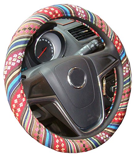 cubierta del volante Fundas Para Volante Automotriz anti Deslizamiento y Absorción De Sudor (B)