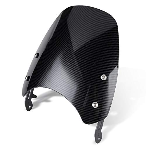 Deflector de parabrisas de motocicleta Faro De La Motocicleta PAQUETE DE PAQUETE AJUSTE Fit For TRIUMPH BONNEVILLE T100 T120 T 100 Pantalla De Viento Ajuste Fit For Triumph Thruxton 900 ( Color : C )